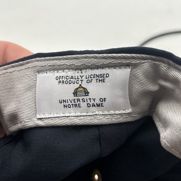 Vintage Notre Dame Hat Captivating Headgear Fighting Irish Patch Embroidered - Picture 7 of 8